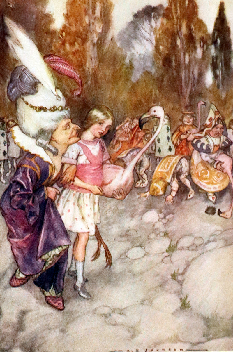 1915 Scarce First Edition - Alice's Adventures in Wonderland illustrated by Albert Edward Jackson.