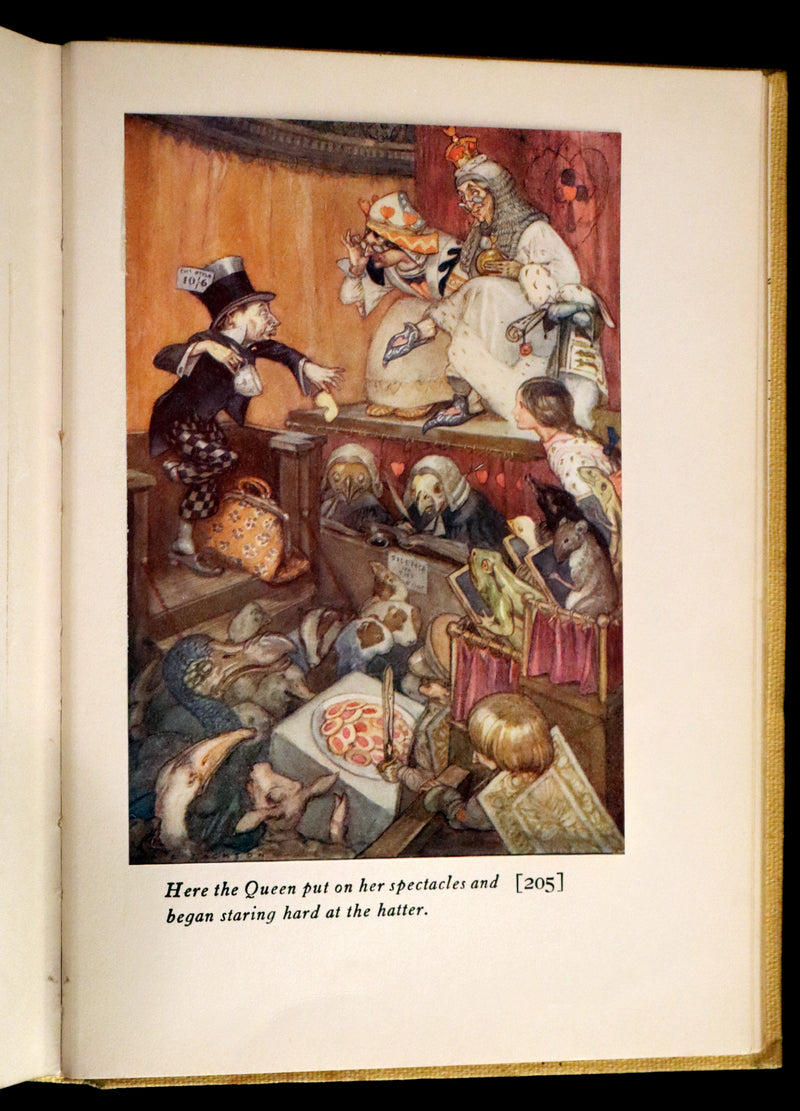 1915 Scarce First Edition - Alice's Adventures in Wonderland illustrated by Albert Edward Jackson.