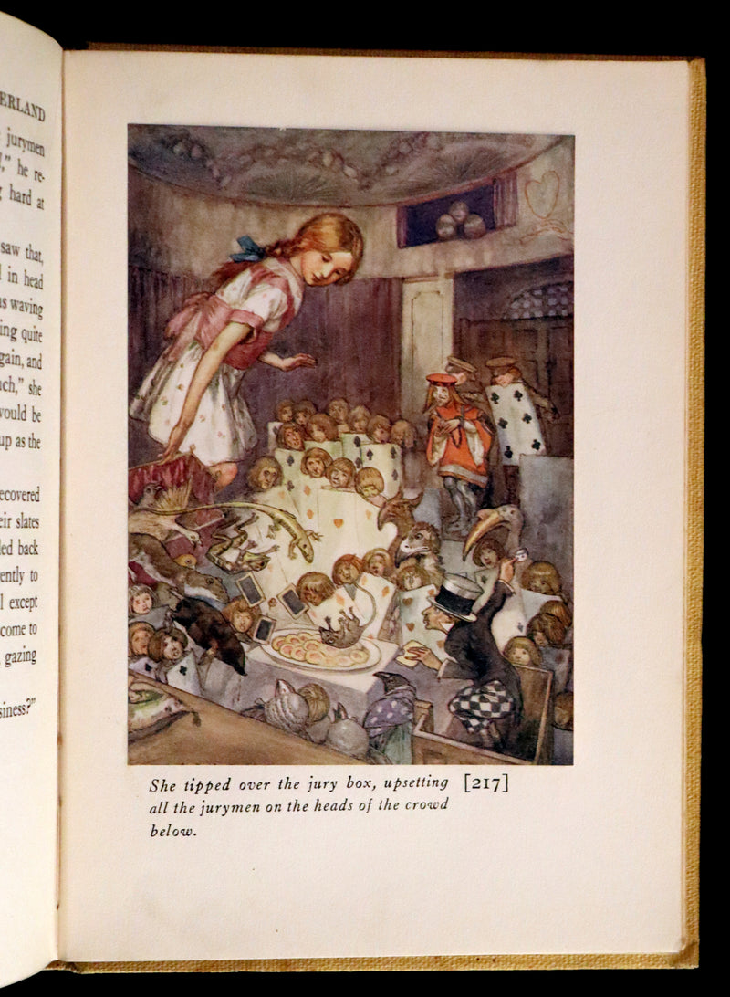 1915 Scarce First Edition - Alice's Adventures in Wonderland illustrated by Albert Edward Jackson.