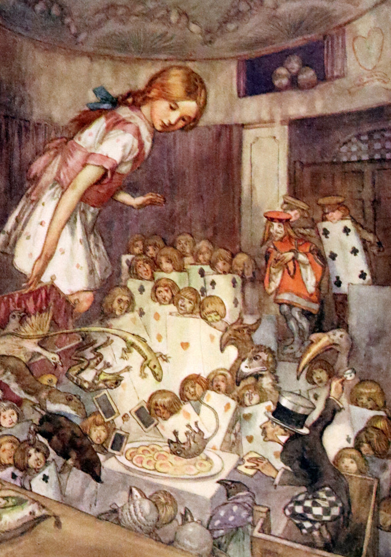 1915 Scarce First Edition - Alice's Adventures in Wonderland illustrated by Albert Edward Jackson.