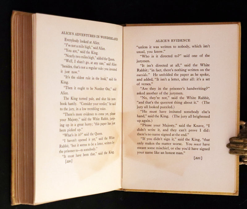 1915 Scarce First Edition - Alice's Adventures in Wonderland illustrated by Albert Edward Jackson.