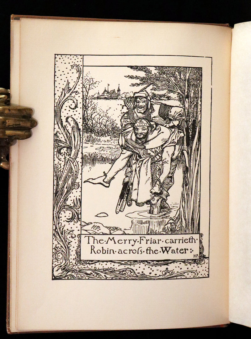 1909 Rare Book - The Merry Adventures of ROBIN HOOD illustrated by Howard Pyle.