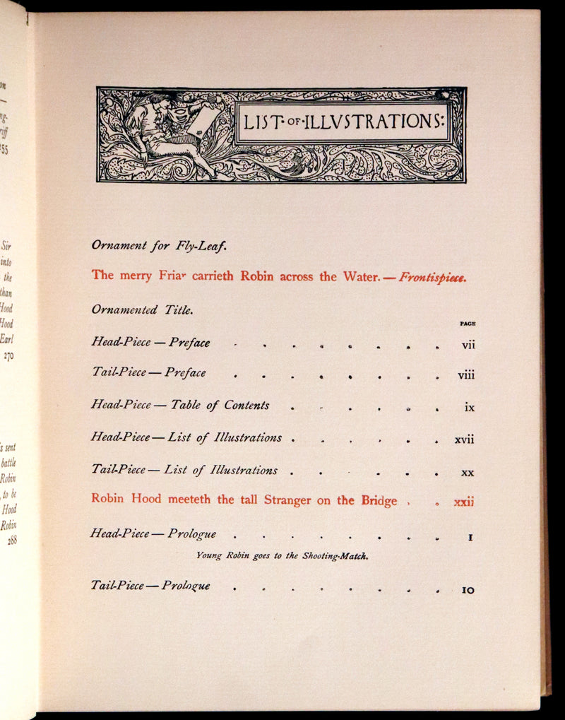 1909 Rare Book - The Merry Adventures of ROBIN HOOD illustrated by Howard Pyle.