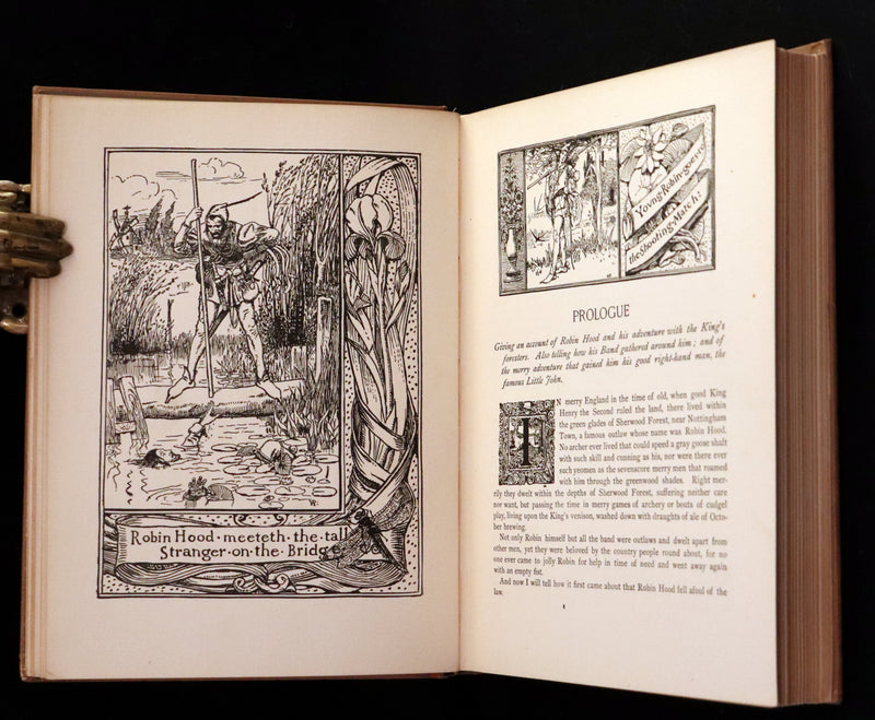 1909 Rare Book - The Merry Adventures of ROBIN HOOD illustrated by Howard Pyle.