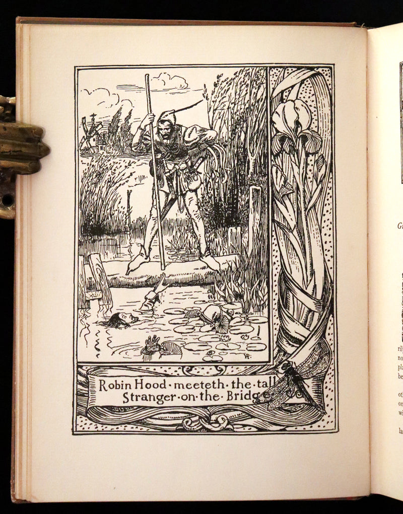 1909 Rare Book - The Merry Adventures of ROBIN HOOD illustrated by Howard Pyle.