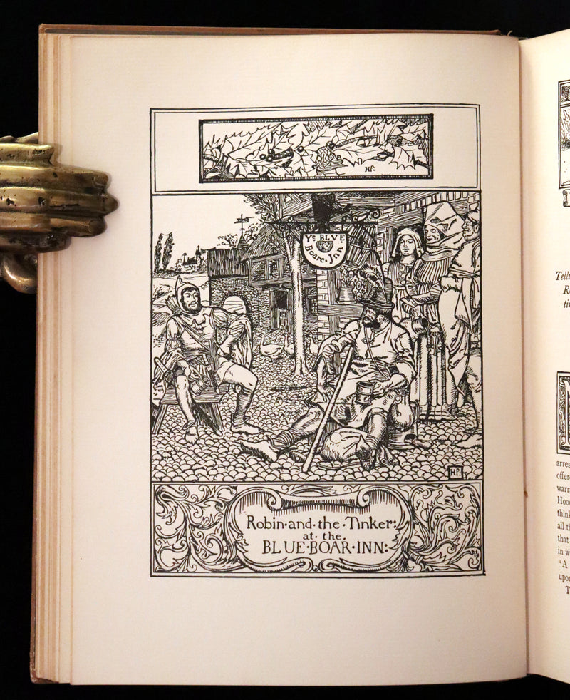 1909 Rare Book - The Merry Adventures of ROBIN HOOD illustrated by Howard Pyle.