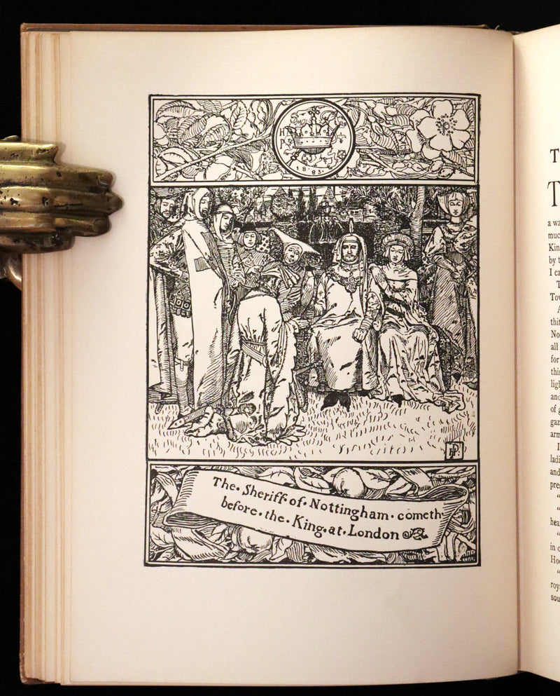 1909 Rare Book - The Merry Adventures of ROBIN HOOD illustrated by Howard Pyle.