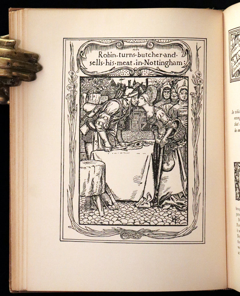1909 Rare Book - The Merry Adventures of ROBIN HOOD illustrated by Howard Pyle.