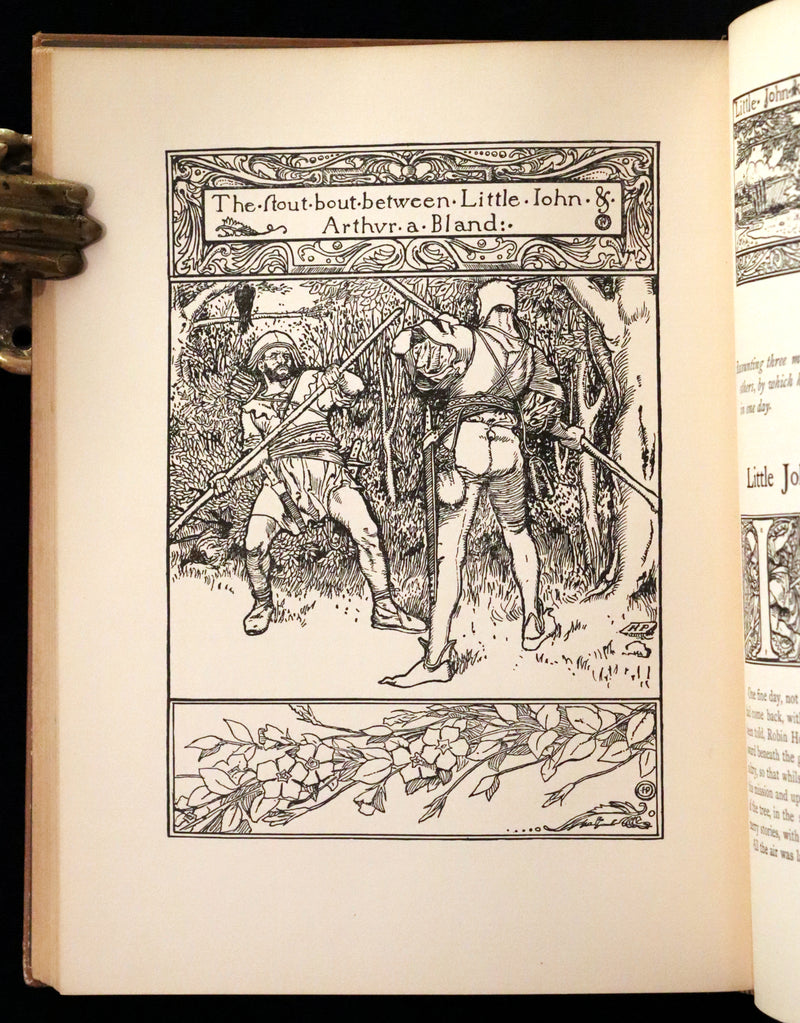 1909 Rare Book - The Merry Adventures of ROBIN HOOD illustrated by Howard Pyle.