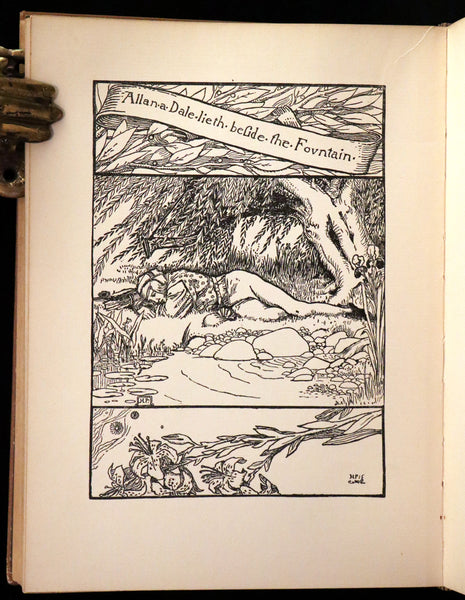 1909 Rare Book - The Merry Adventures of ROBIN HOOD illustrated by Howard Pyle.