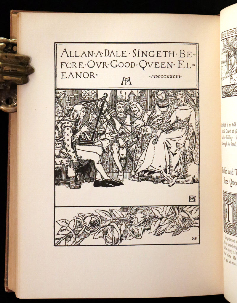 1909 Rare Book - The Merry Adventures of ROBIN HOOD illustrated by Howard Pyle.