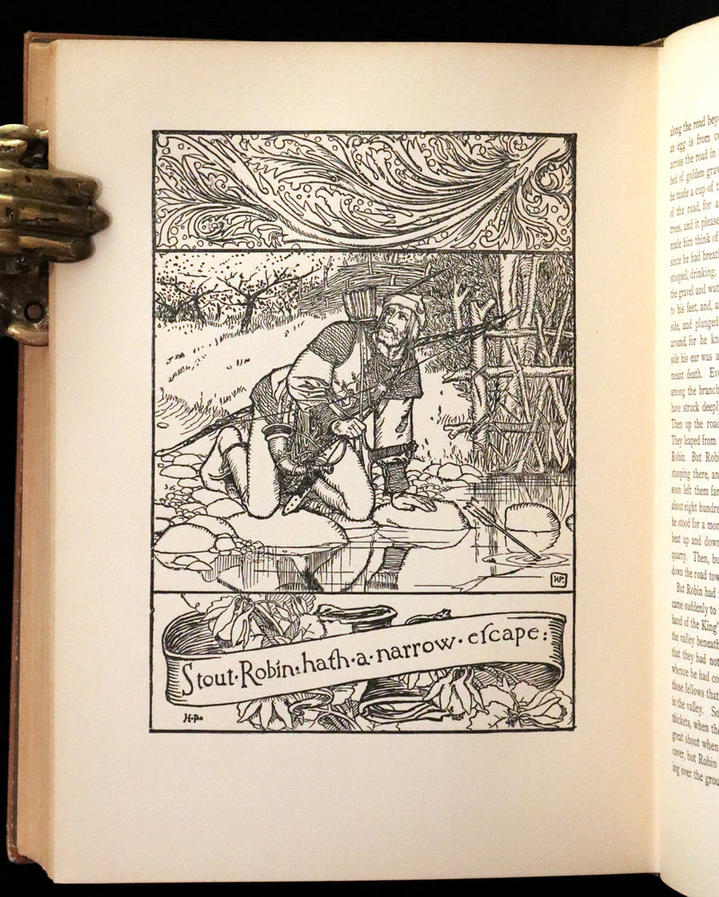 1909 Rare Book - The Merry Adventures of ROBIN HOOD illustrated by Howard Pyle.