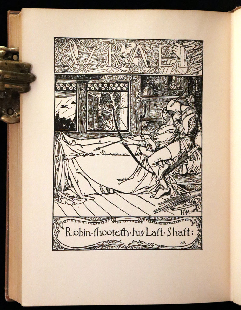 1909 Rare Book - The Merry Adventures of ROBIN HOOD illustrated by Howard Pyle.