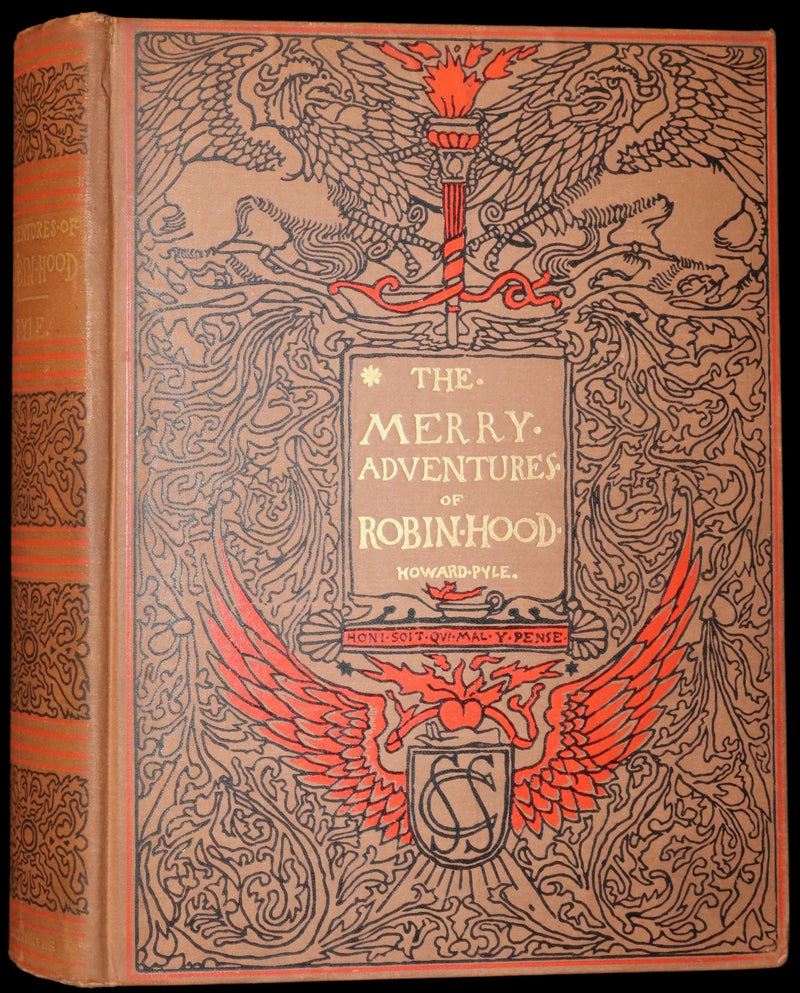 1909 Rare Book - The Merry Adventures of ROBIN HOOD illustrated by Howard Pyle.