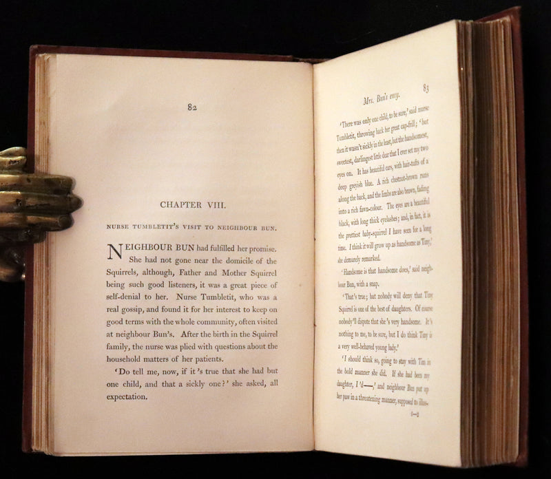 1867 Scarce First Edition ~ AMONG THE SQUIRRELS by Mrs. Denison, Illustrated by Griset & engraved by Dalziel Brothers.