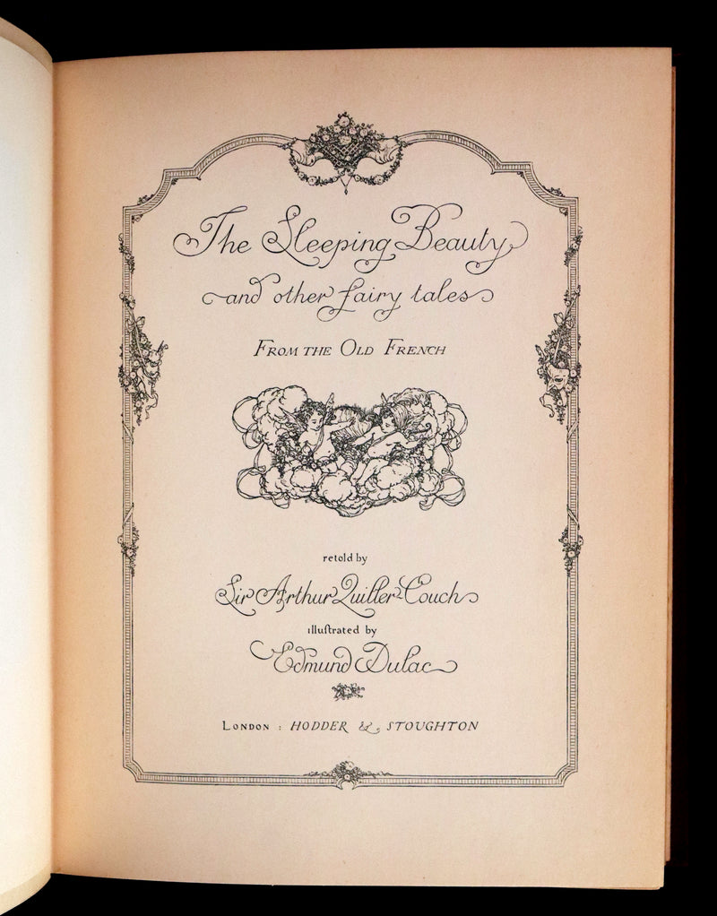 1910 Rare First Edition - EDMUND DULAC'S SLEEPING BEAUTY and Other Fairy Tales. Illustrated.