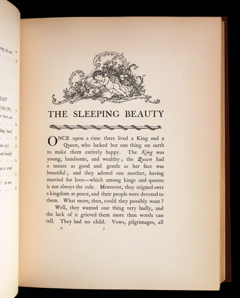 1910 Rare First Edition - EDMUND DULAC'S SLEEPING BEAUTY and Other Fairy Tales. Illustrated.