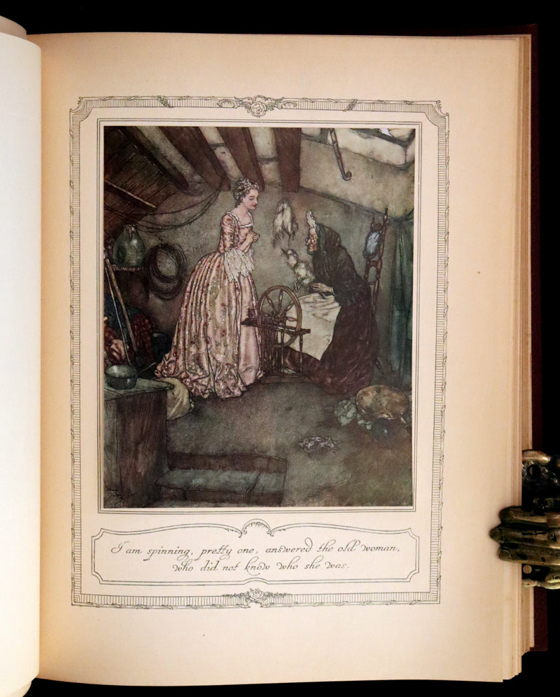 1910 Rare First Edition - EDMUND DULAC'S SLEEPING BEAUTY and Other Fairy Tales. Illustrated.