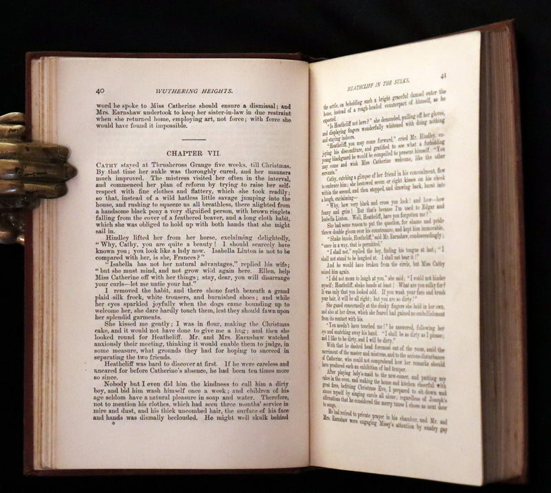 1892 Scarce Edition - WUTHERING HEIGHTS by Emily Brontë (Ellis Bell), And Agnes Grey by Anne Brontë (Acton Bell).