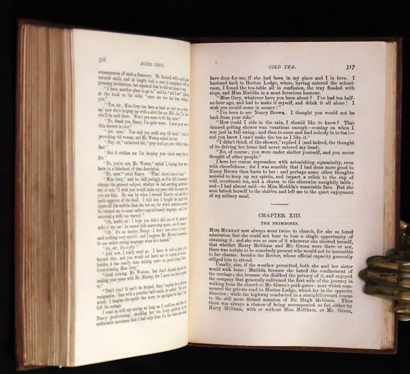1892 Scarce Edition - WUTHERING HEIGHTS by Emily Brontë (Ellis Bell), And Agnes Grey by Anne Brontë (Acton Bell).