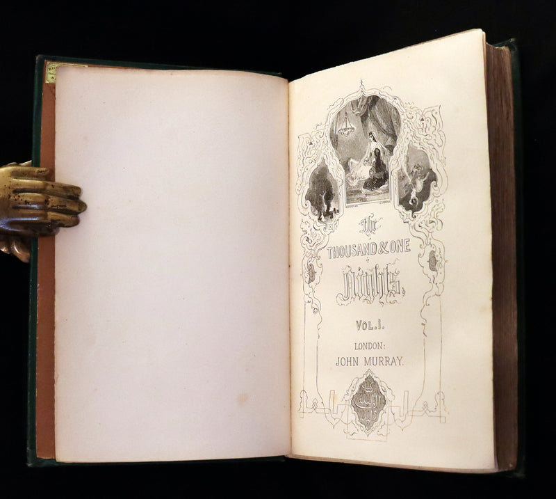 1859 Rare Book Set - The Thousand & One Nights, ARABIAN NIGHTS by Edward William Lane.