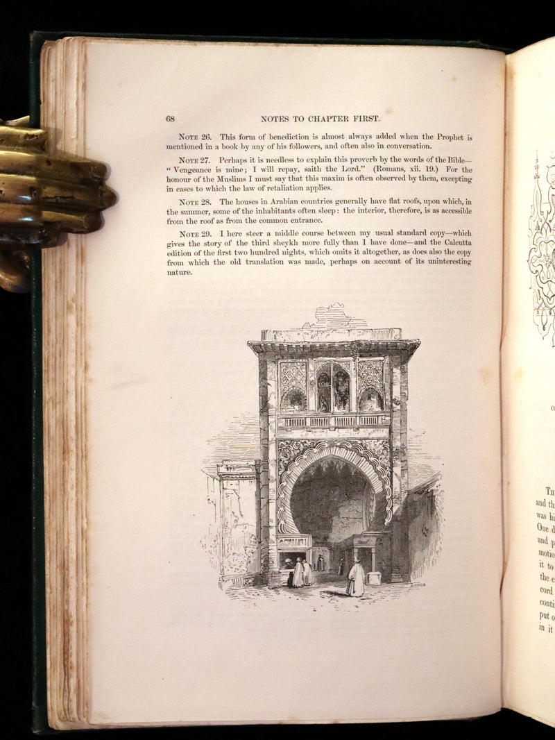 1859 Rare Book Set - The Thousand & One Nights, ARABIAN NIGHTS by Edward William Lane.