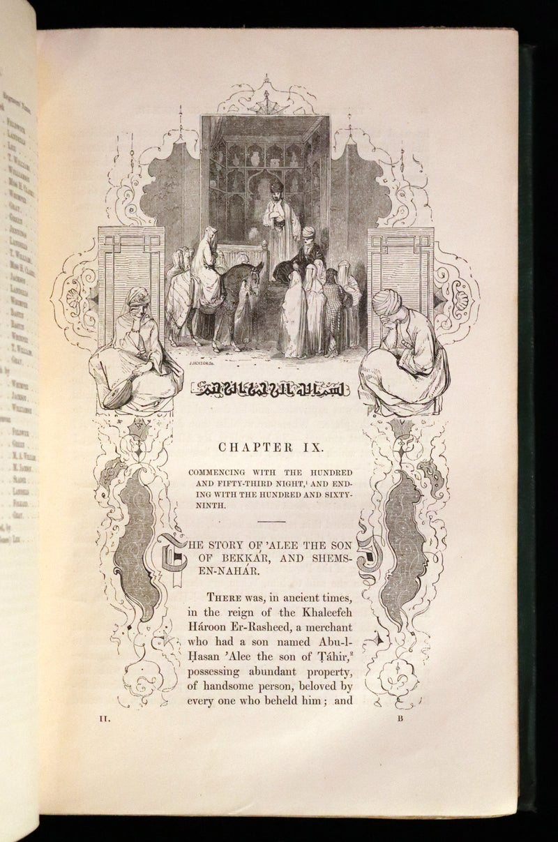 1859 Rare Book Set - The Thousand & One Nights, ARABIAN NIGHTS by Edward William Lane.