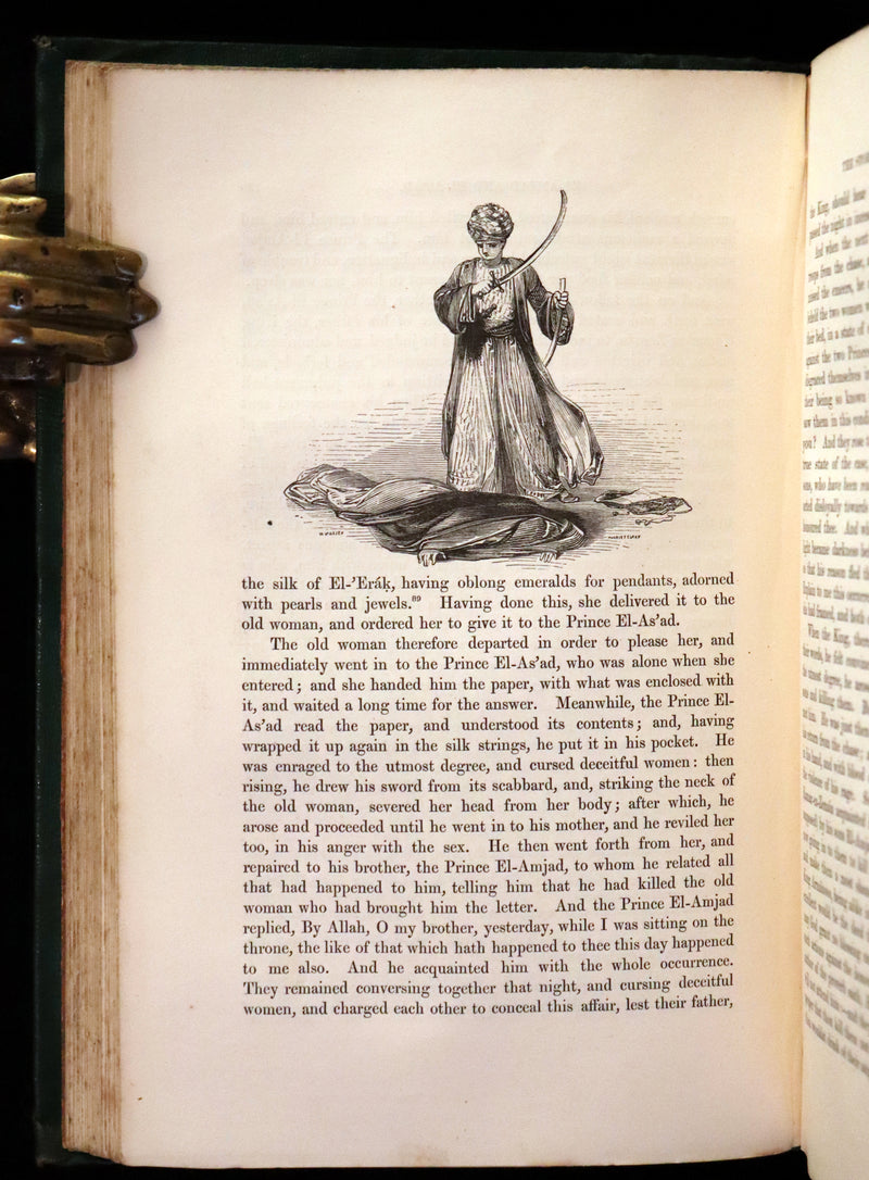 1859 Rare Book Set - The Thousand & One Nights, ARABIAN NIGHTS by Edward William Lane.
