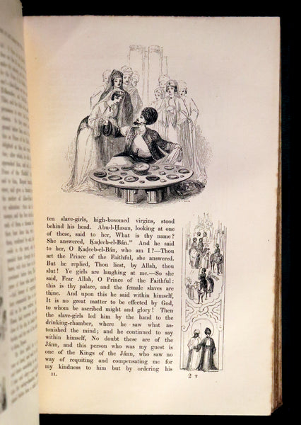 1859 Rare Book Set - The Thousand & One Nights, ARABIAN NIGHTS by Edward William Lane.
