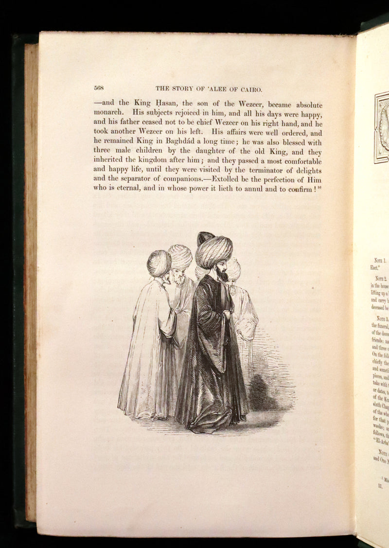 1859 Rare Book Set - The Thousand & One Nights, ARABIAN NIGHTS by Edward William Lane.