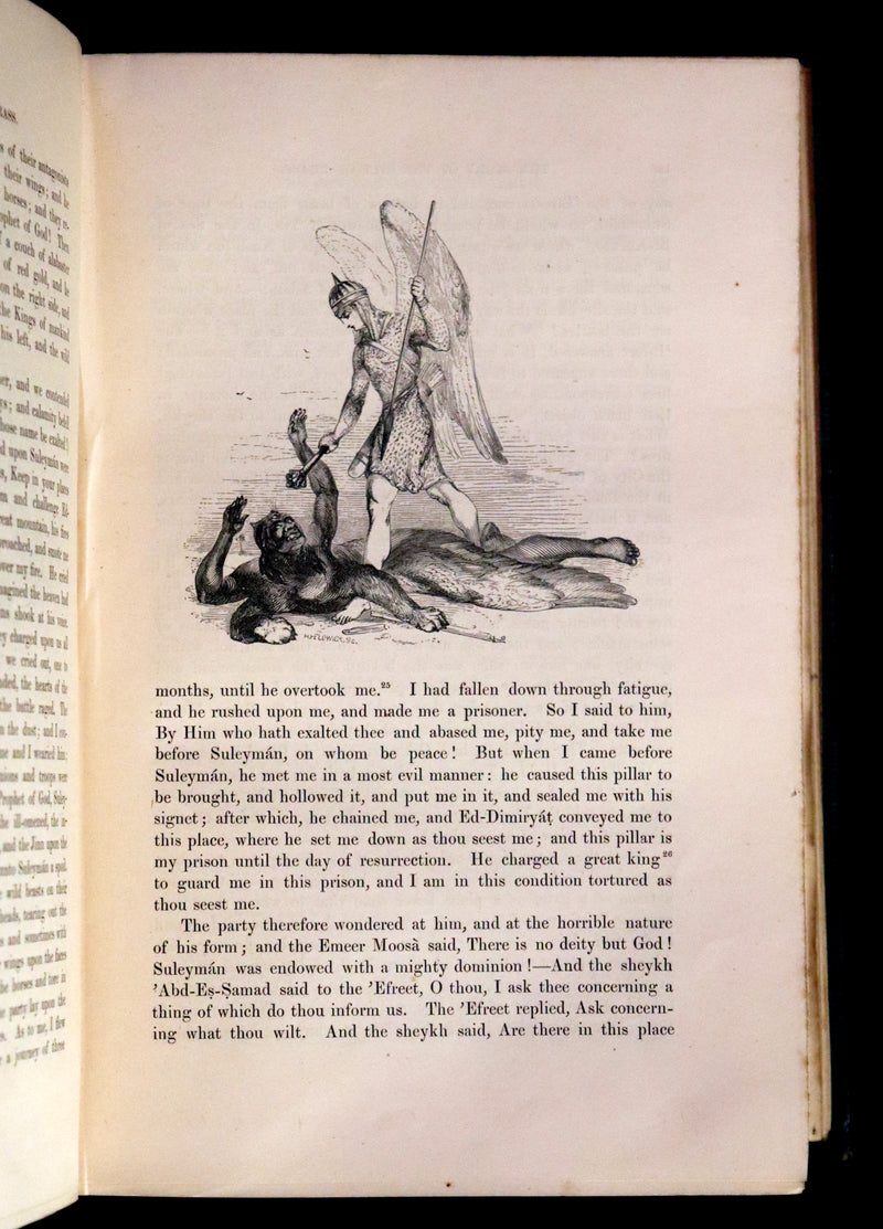 1859 Rare Book Set - The Thousand & One Nights, ARABIAN NIGHTS by Edward William Lane.