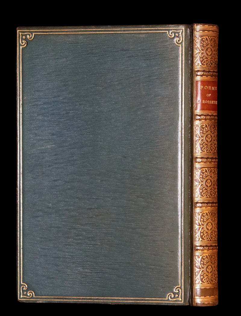 1923 Beautiful Riviere & Son Binding - Christina Rossetti's POEMS, Including Goblin Market.