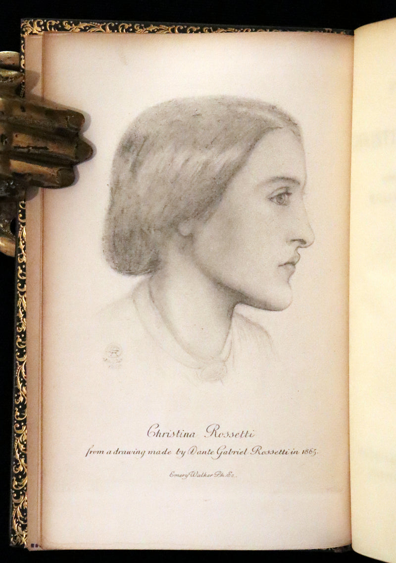 1923 Beautiful Riviere & Son Binding - Christina Rossetti's POEMS, Including Goblin Market.