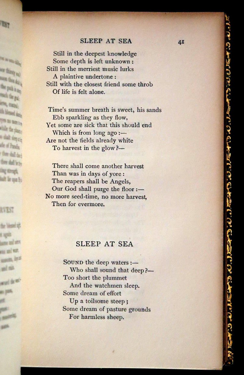 1923 Beautiful Riviere & Son Binding - Christina Rossetti's POEMS, Including Goblin Market.