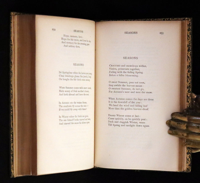 1923 Beautiful Riviere & Son Binding - Christina Rossetti's POEMS, Including Goblin Market.