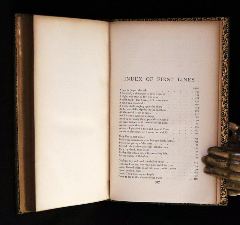 1923 Beautiful Riviere & Son Binding - Christina Rossetti's POEMS, Including Goblin Market.