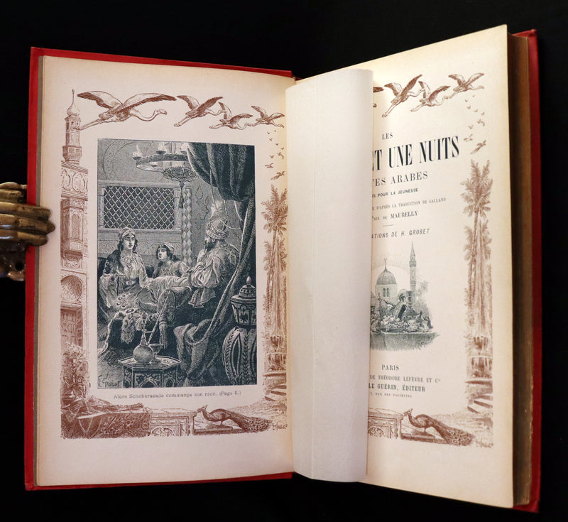 1900 Rare illustrated French Book ~ One Thousand and One Nights - Les Mille et une Nuits - Arabic Tales.