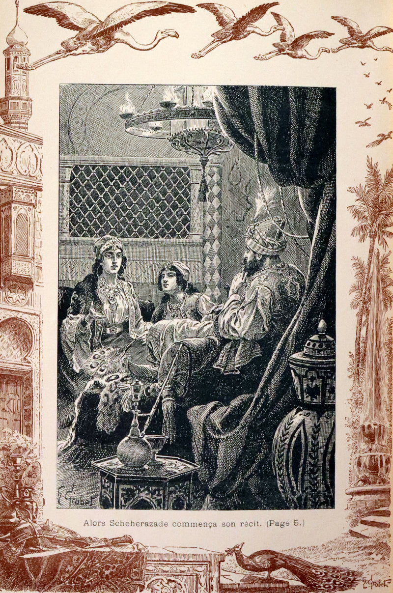 1900 Rare illustrated French Book ~ One Thousand and One Nights - Les Mille et une Nuits - Arabic Tales.