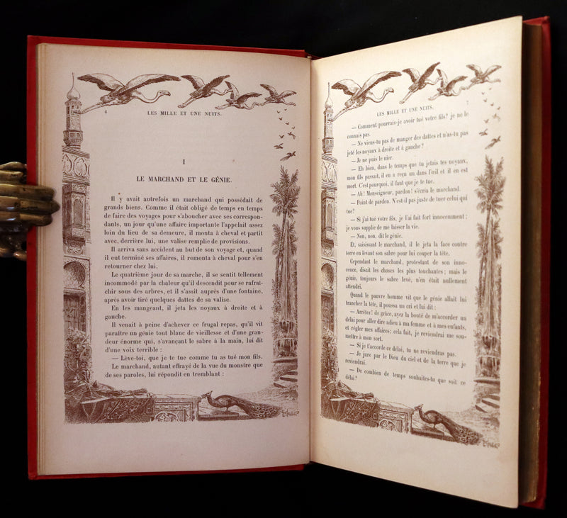 1900 Rare illustrated French Book ~ One Thousand and One Nights - Les Mille et une Nuits - Arabic Tales.