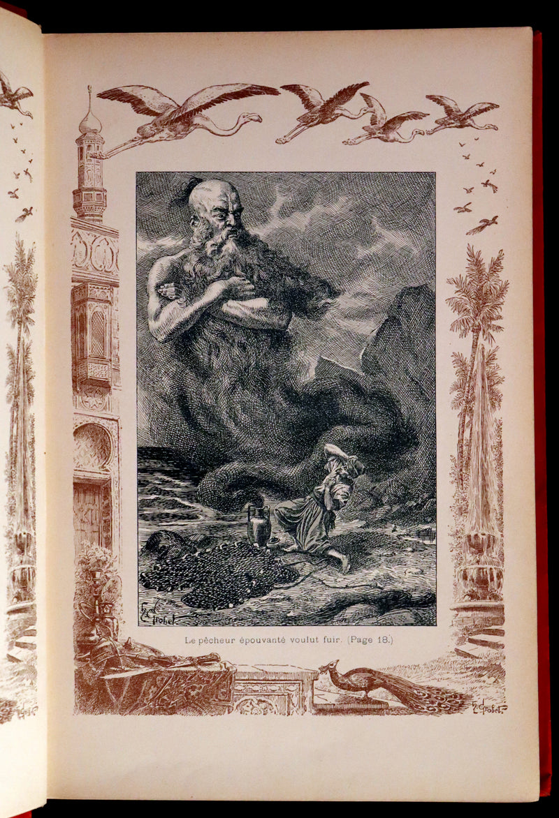 1900 Rare illustrated French Book ~ One Thousand and One Nights - Les Mille et une Nuits - Arabic Tales.