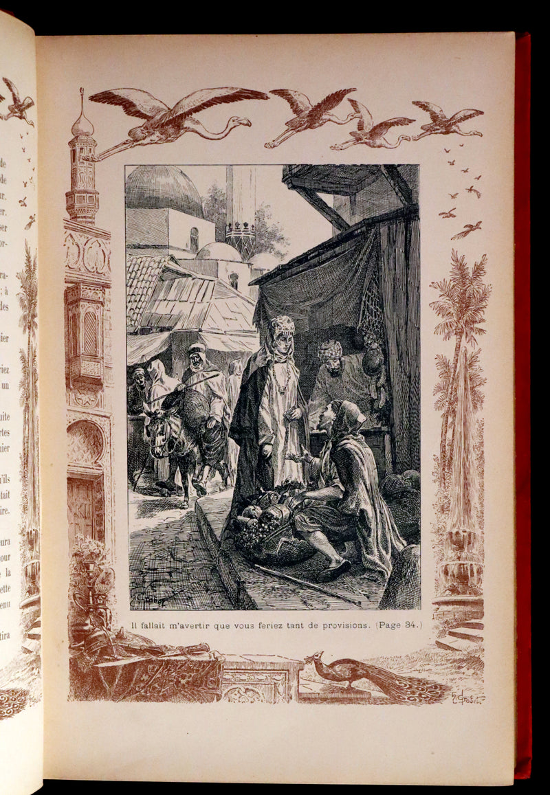 1900 Rare illustrated French Book ~ One Thousand and One Nights - Les Mille et une Nuits - Arabic Tales.