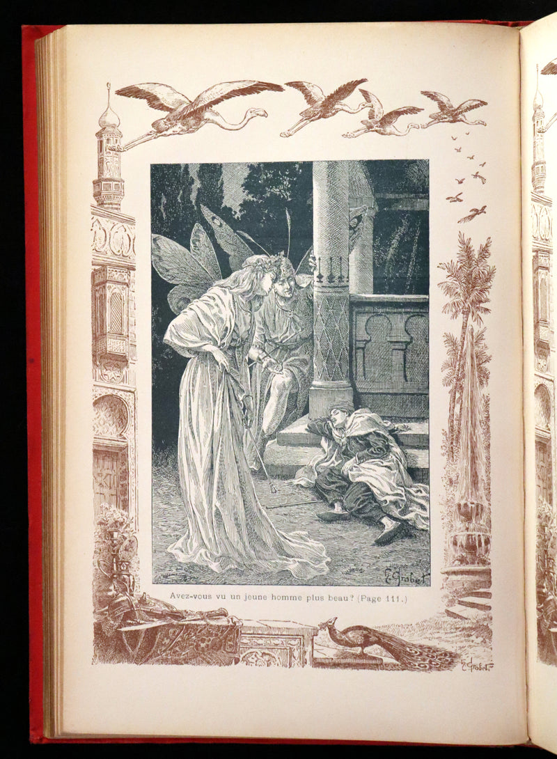 1900 Rare illustrated French Book ~ One Thousand and One Nights - Les Mille et une Nuits - Arabic Tales.