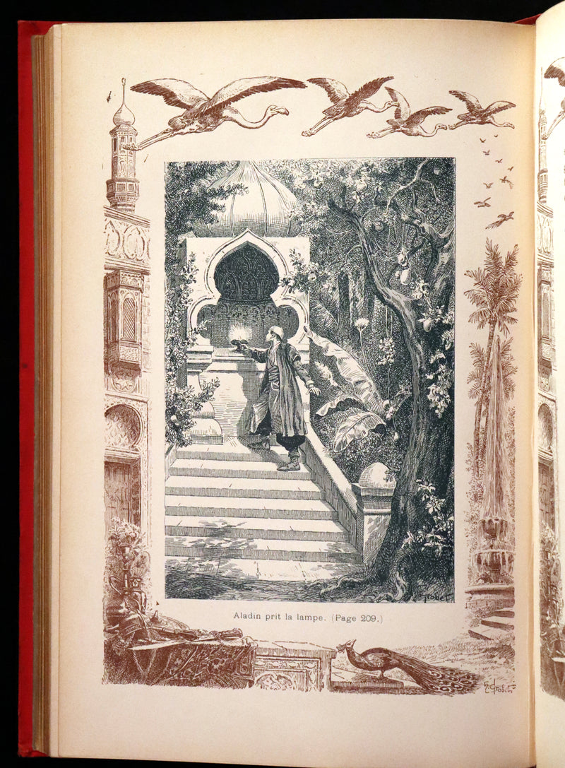 1900 Rare illustrated French Book ~ One Thousand and One Nights - Les Mille et une Nuits - Arabic Tales.