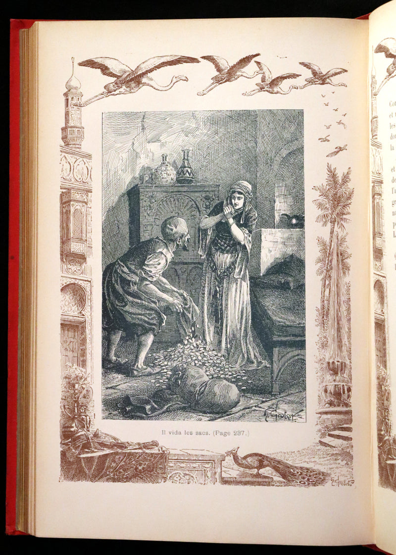 1900 Rare illustrated French Book ~ One Thousand and One Nights - Les Mille et une Nuits - Arabic Tales.
