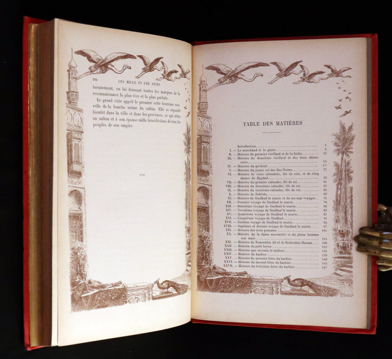 1900 Rare illustrated French Book ~ One Thousand and One Nights - Les Mille et une Nuits - Arabic Tales.