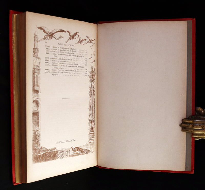 1900 Rare illustrated French Book ~ One Thousand and One Nights - Les Mille et une Nuits - Arabic Tales.