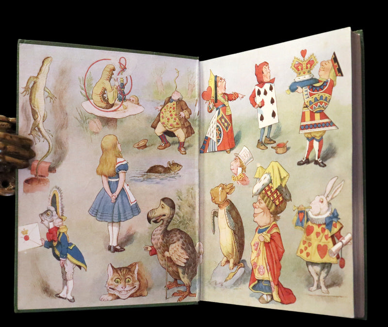 1932 Rare color Edition - Alice's Adventures in Wonderland by Lewis Carroll. Illustrated in color.