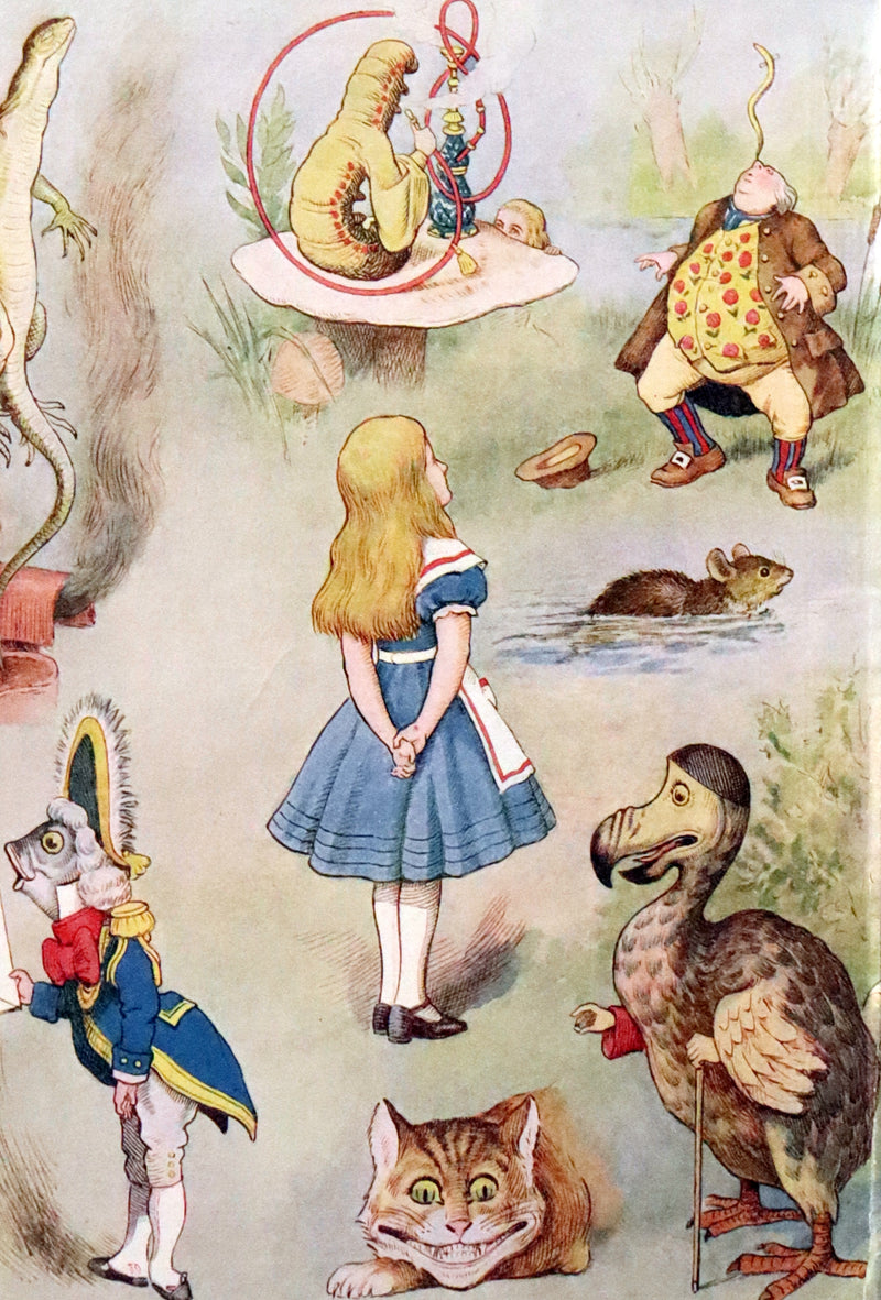 1932 Rare color Edition - Alice's Adventures in Wonderland by Lewis Carroll. Illustrated in color.