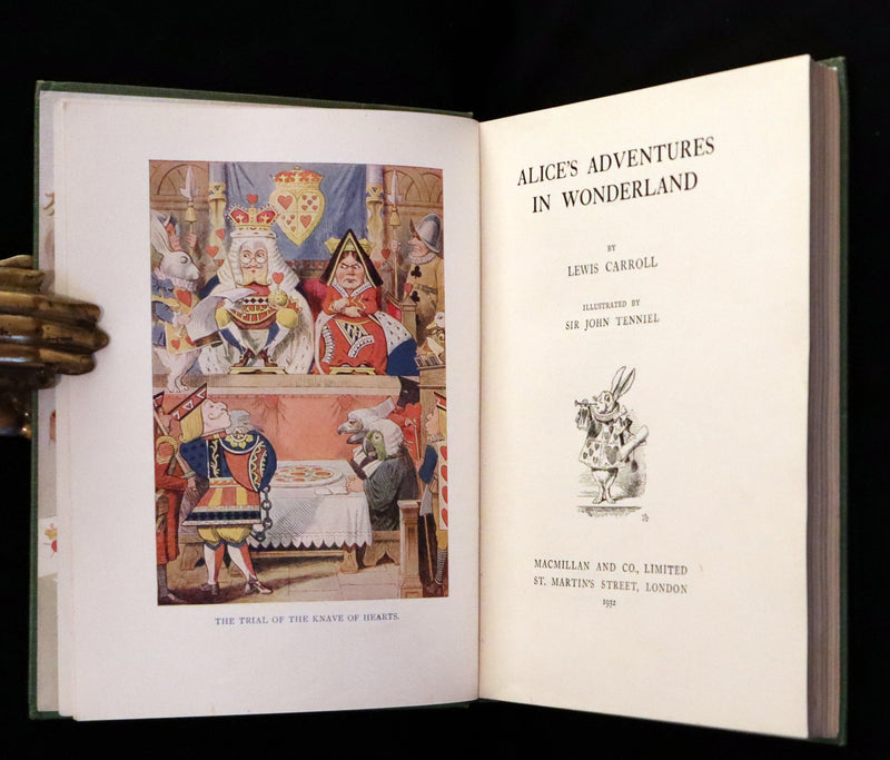 1932 Rare color Edition - Alice's Adventures in Wonderland by Lewis Carroll. Illustrated in color.