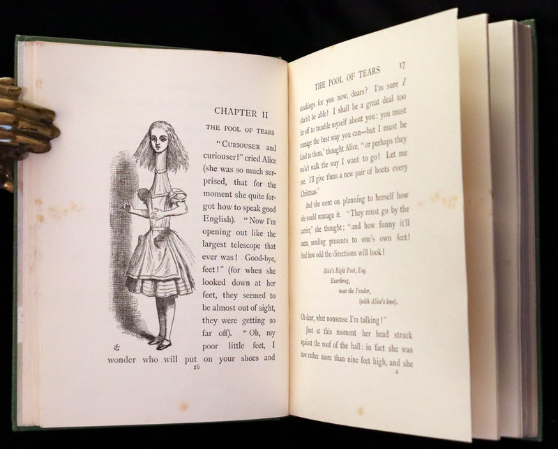 1932 Rare color Edition - Alice's Adventures in Wonderland by Lewis Carroll. Illustrated in color.